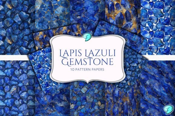 Download Lapis Lazuli Gemstone Pattern Papers - Gemstone pattern Collection