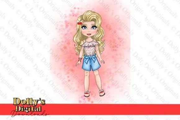 Download Cute Blonde Cherry Fashion Doll PNG - Fashion doll Collection