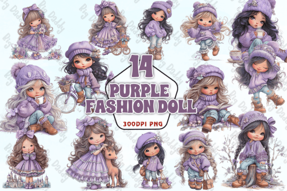 Download Purple Fashion Doll PNG - Fashion doll Collection