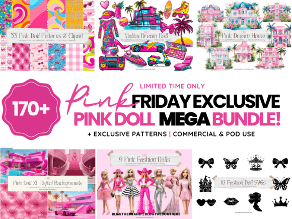 Download Pink Fashion Doll PNG Mega Bundle - Fashion doll Collection