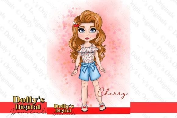 Download Cute Ginger Fashion Doll PNG Sublimation - Fashion doll Collection