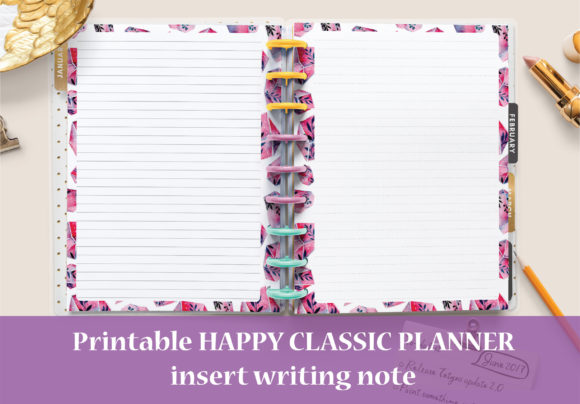 Download Classic Happy Planner Size Writing Pages - Premium Resources